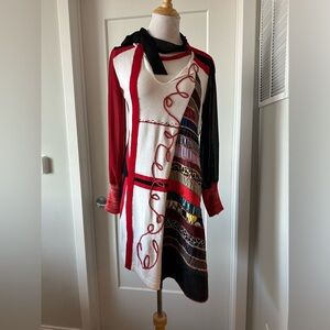 New Sweater dress , European designer , absolutely unique version , M